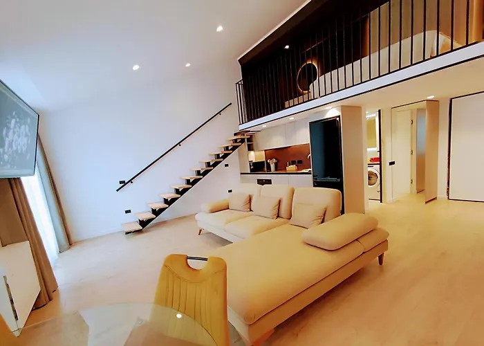Tirana Sunset Retreat Stylish Loft By The Lake Park