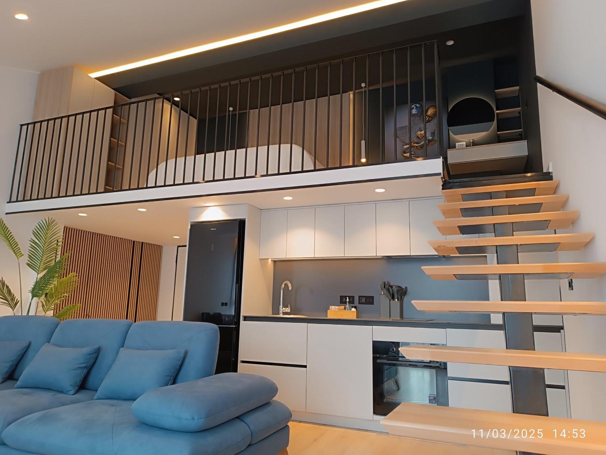 公寓 Sunset Retreat Stylish Loft By The Park Tirana